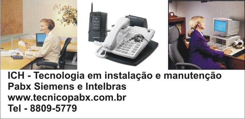 Instalação e manutenção de pabx